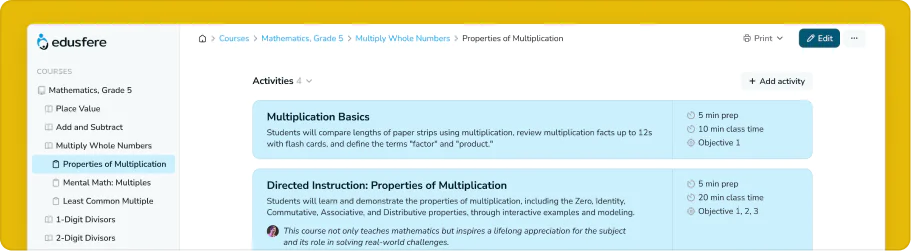 Unified Curriculum Management